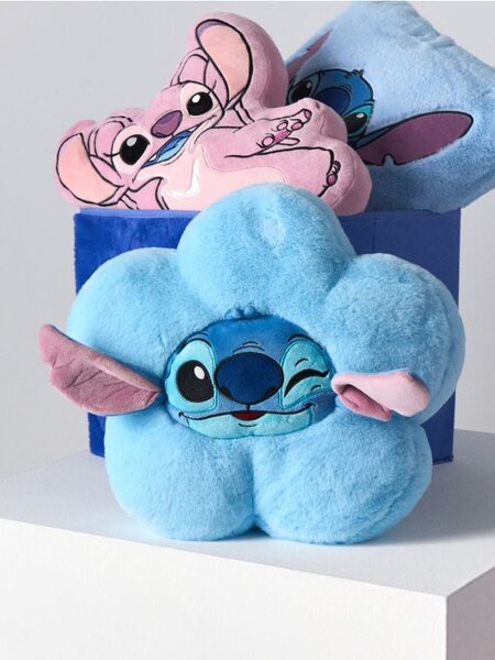 Sinsay - Dekorativní polštář Stitch - světle modrá