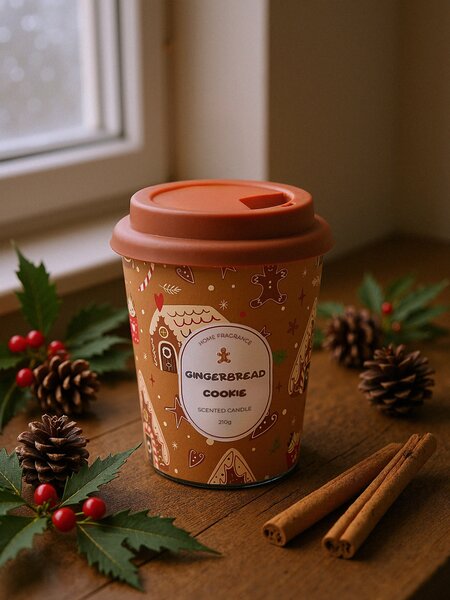 Sinsay - Vonná svíčka Gingerbread Cookie - béžová