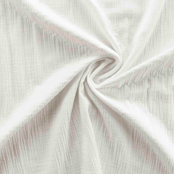 Bílé prodloužené mušelínové povlečení na dvoulůžko 220x240 cm Angelia – douceur d'intérieur
