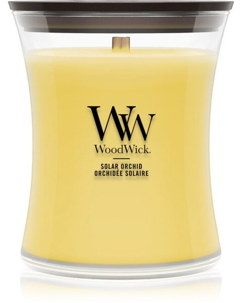 Woodwick Solar Orchid vonná svíčka s dřevěným knotem 275 g