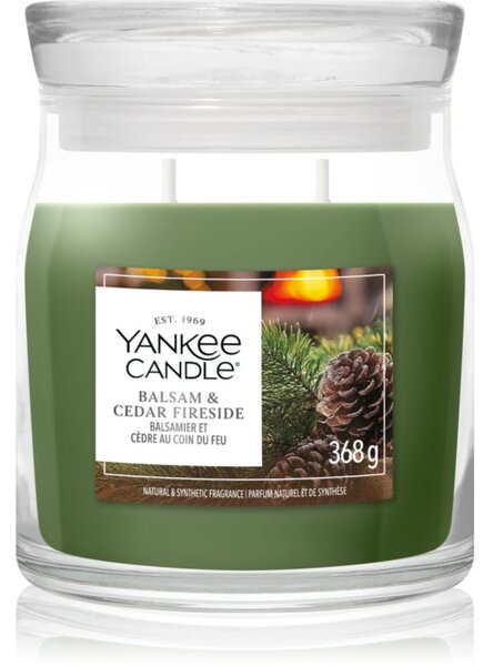 Yankee Candle Balsam & Cedar Fireside vonná svíčka 368 g