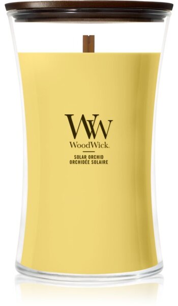 Woodwick Solar Orchid vonná svíčka s dřevěným knotem 610 g