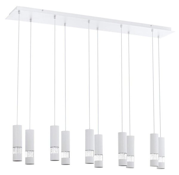 Eglo 39703 - LED Lustr na lanku BERNABETA 10xGU10/5W/230V bílá