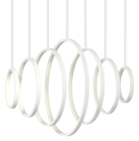 Závěsné LED svítidlo Pixels, 7x LED 96w, 4000k, w