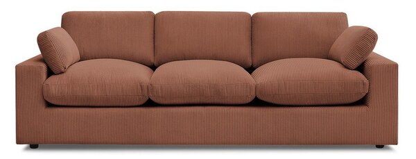 Oranžová manšestrová pohovka 250 cm Belair – Bobochic Paris