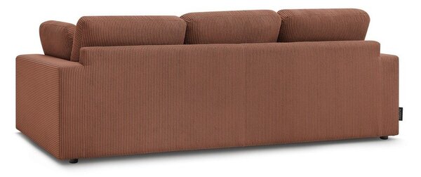 Oranžová manšestrová pohovka 250 cm Belair – Bobochic Paris