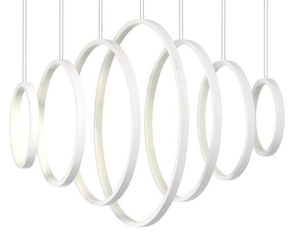 Závěsné LED svítidlo Pixels, 7x LED 96w, 4000k, w