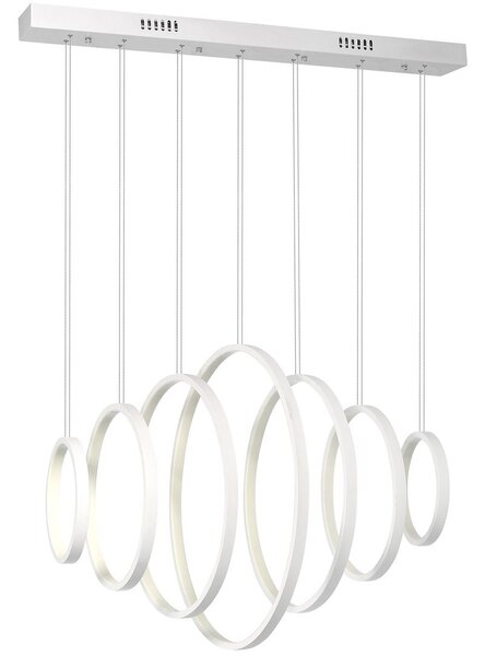 Závěsné LED svítidlo Pixels, 7x LED 96w, 4000k, w