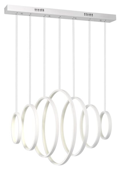 Závěsné LED svítidlo Pixels, 7x LED 96w, 4000k, w