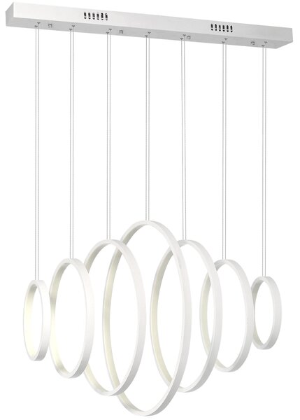 Závěsné LED svítidlo Pixels, 7x LED 96w, 4000k, w