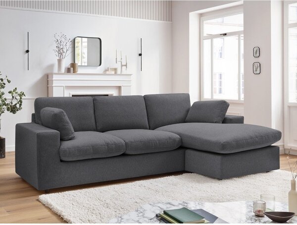 Tmavě šedá rohová pohovka Belair – Bobochic Paris