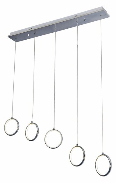 Závěsné LED svítidlo Anello, 5x LED 35w, 4000k, ch