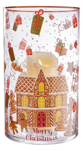 CHRISTMAS DELIGHT Lucerna perníkový panáček 30 cm