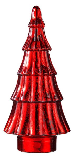 X-MAS Dekorační jedle skleněná 34 cm - červená