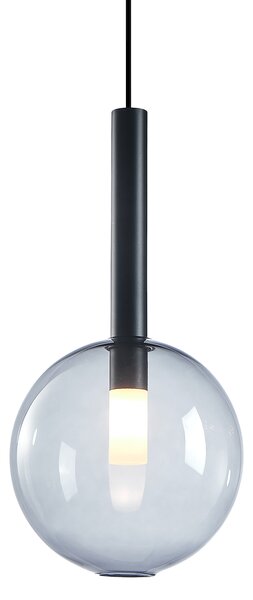 Závěsné svítidlo Niko, 1x transparentní skleněné stínítko, (fi 20cm), b