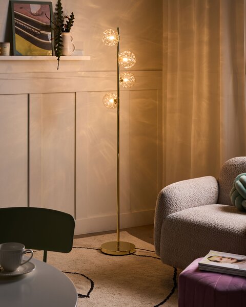 Stojací lampa ANADYR Sklo Béžová