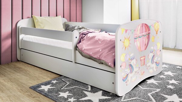 Kocot kids Dětská postel Babydreams balón bílá, varianta 70x140, bez šuplíků, bez matrace
