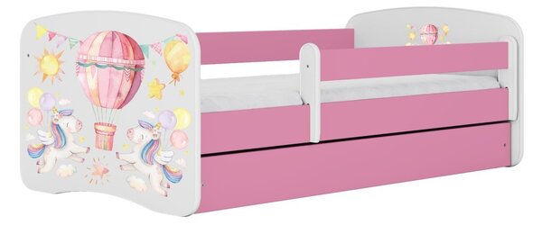 Kocot kids Dětská postel Babydreams balón růžová, varianta 70x140, bez šuplíků, bez matrace
