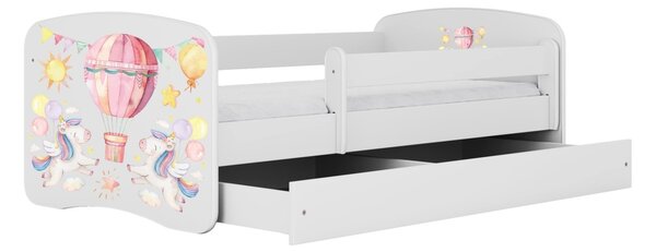 Kocot kids Dětská postel Babydreams balón bílá, varianta 70x140, bez šuplíků, bez matrace