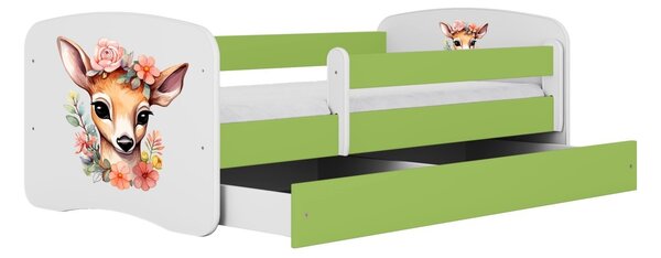 Kocot kids Dětská postel Babydreams Bambi zelená, varianta 70x140, bez šuplíků, bez matrace