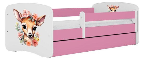 Kocot kids Dětská postel Babydreams Bambi růžová, varianta 70x140, bez šuplíků, bez matrace