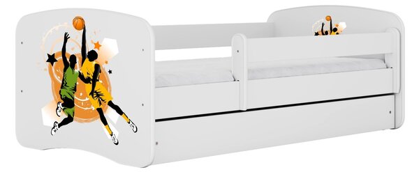 Kocot kids Dětská postel Babydreams basketball bílá, varianta 70x140, bez šuplíků, bez matrace