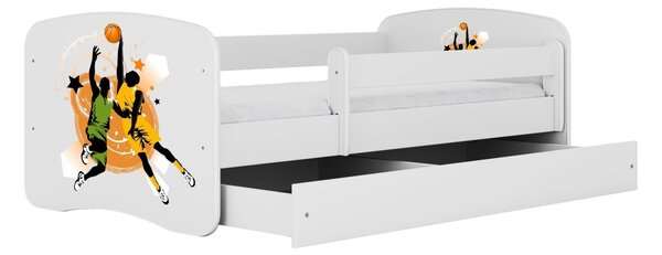 Kocot kids Dětská postel Babydreams basketball bílá, varianta 70x140, bez šuplíků, bez matrace