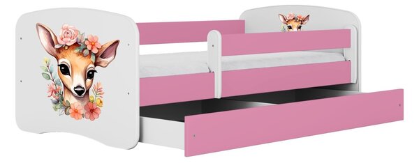 Kocot kids Dětská postel Babydreams Bambi růžová, varianta 70x140, bez šuplíků, bez matrace