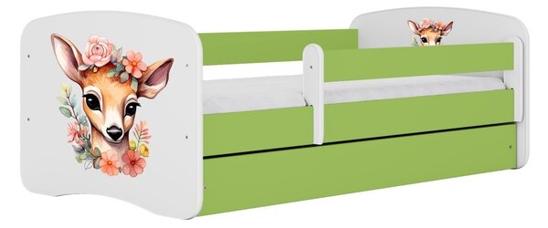 Kocot kids Dětská postel Babydreams Bambi zelená, varianta 70x140, bez šuplíků, bez matrace