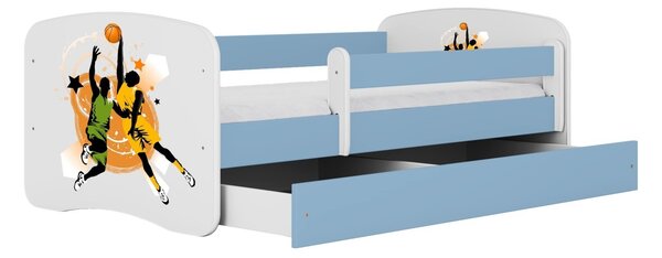 Kocot kids Dětská postel Babydreams basketball modrá, varianta 70x140, bez šuplíků, bez matrace