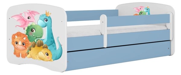 Kocot kids Dětská postel Babydreams dinosauři modrá, varianta 70x140, bez šuplíků, bez matrace