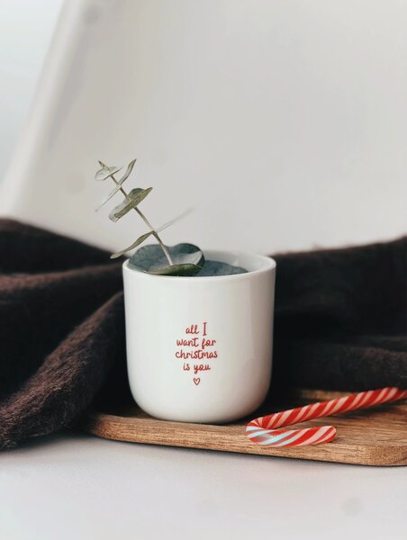 Goldscherben Porcelánový hrnek All I want for Christmas is You GSN104