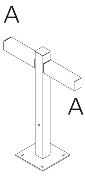 Artemide venkovní svítidlo Walking Pole 600 Architectural Outdoor 2x180° hlavic