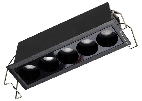 Minimalistické podhledové svítidlo do sádrokartonu Tetris 14 10W CCT černá