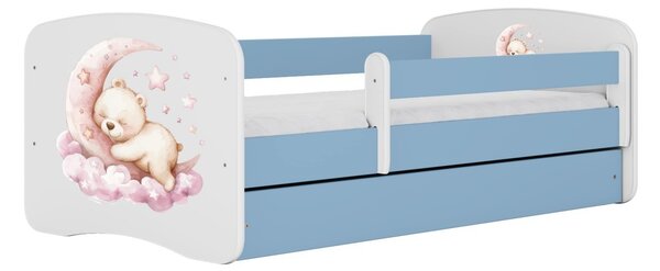 Kocot kids Dětská postel Babydreams medvídek modrá, varianta 70x140, bez šuplíků, bez matrace