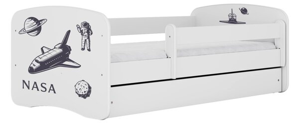 Kocot kids Dětská postel Babydreams Nasa bílá, varianta 70x140, bez šuplíků, bez matrace