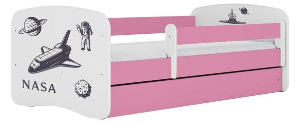 Kocot kids Dětská postel Babydreams Nasa růžová, varianta 70x140, bez šuplíků, bez matrace
