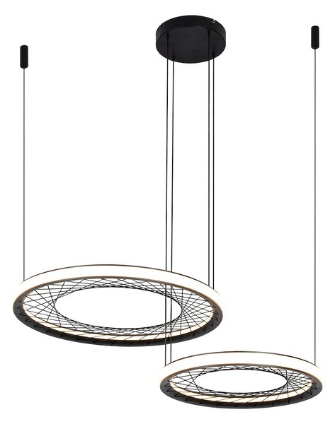 Závěsné LED svítidlo Nest, 2x LED 77w, 4000k, b