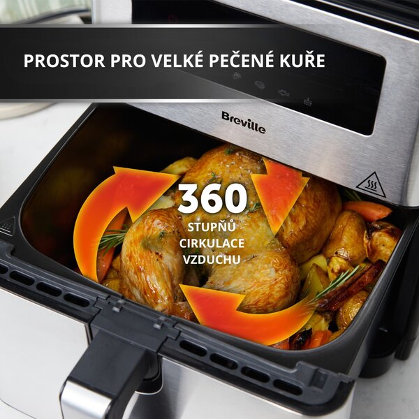 Horkovzdušná fritéza Breville HALO AIR XL 9L DIGITAL VDF131X, OUT