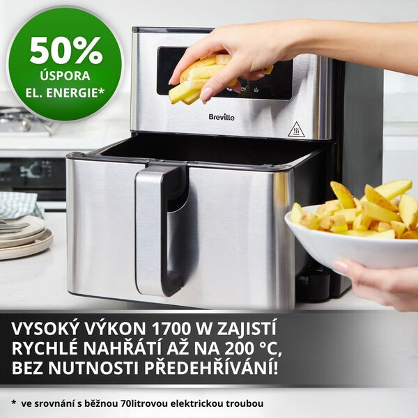 Horkovzdušná fritéza Breville HALO AIR XL 9L DIGITAL VDF131X, OUT