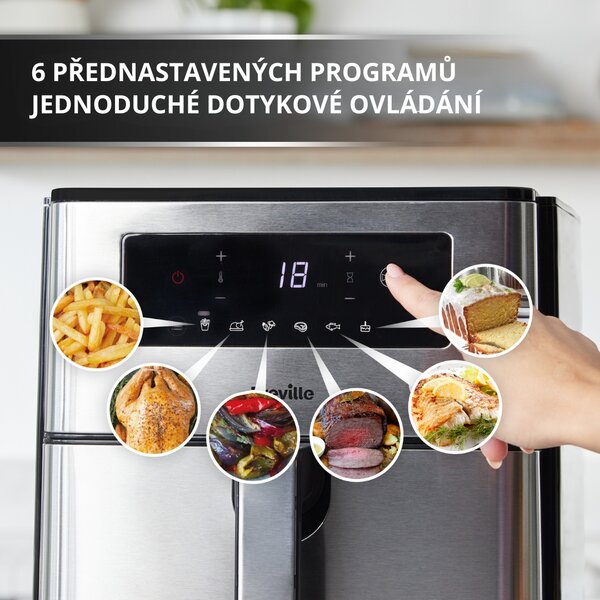 Horkovzdušná fritéza Breville HALO AIR XL 9L DIGITAL VDF131X, OUT