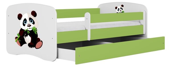 Kocot kids Dětská postel Babydreams panda zelená II, varianta 70x140, bez šuplíků, bez matrace