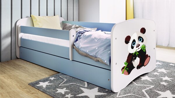 Kocot kids Dětská postel Babydreams panda modrá, varianta 70x140, bez šuplíků, bez matrace