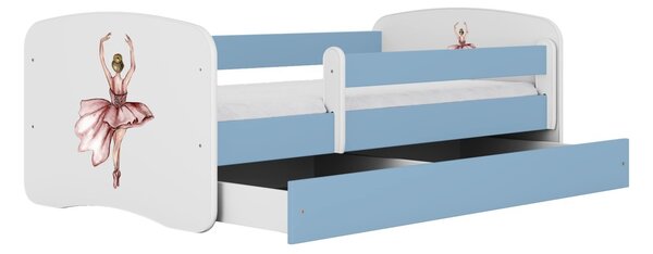 Kocot kids Dětská postel Babydreams tanečnice modrá, varianta 70x140, bez šuplíků, bez matrace