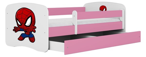 Kocot kids Dětská postel Babydreams Spiderman růžová, varianta 70x140, bez šuplíků, bez matrace