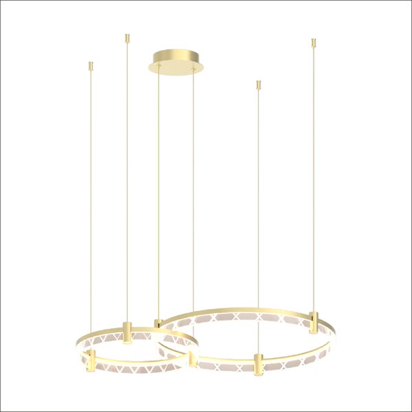 Závěsné LED svítidlo Elegance, 2x LED 72w, 4000k, g