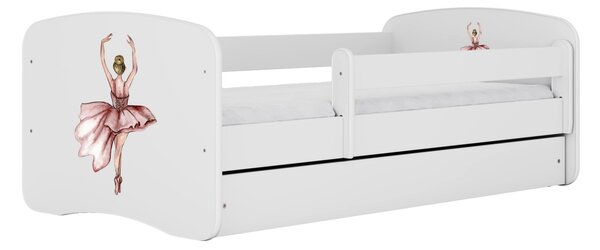 Kocot kids Dětská postel Babydreams tanečnice bílá, varianta 70x140, bez šuplíků, bez matrace
