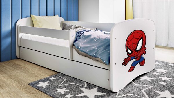 Kocot kids Dětská postel Babydreams Spiderman bílá, varianta 70x140, bez šuplíků, bez matrace