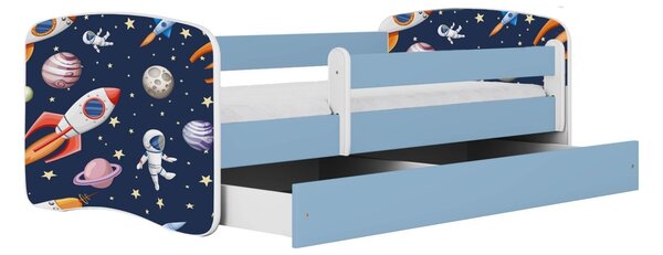 Kocot kids Dětská postel Babydreams vesmír modrá, varianta 70x140, bez šuplíků, bez matrace
