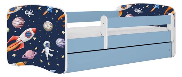 Kocot kids Dětská postel Babydreams vesmír modrá, varianta 70x140, bez šuplíků, bez matrace